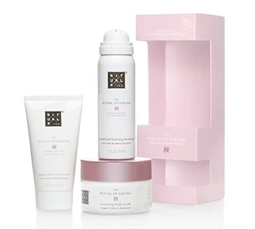 RITUALS Geschenkset für Frauen von The Ritual of Sakura, Probierset - Mit Reismilch & Kirschblüte - Hautpflegende & erneuernde Eigenschaften