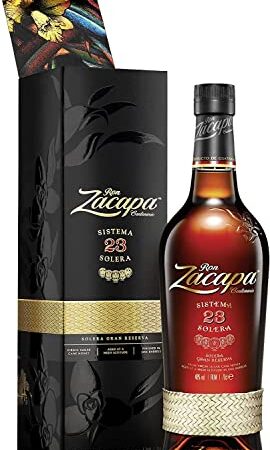 Ron Zacapa Centenario Solera 23 Rum | mit Geschenkverpackung | Ausgezeichneter, aromatischer Rum | gereift im Hochland Guatemalas | 40% vol | 700ml Einzelflasche |