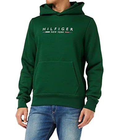 Tommy Hilfiger Herren Hilfiger New York Hoody Hoodies, Prep Green, L