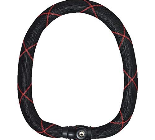 ABUS Kettenschloss Ivy Chain 9210 – Fahrradschloss aus gehärtetem Stahl – 10 mm Dicke Kette – ABUS-Sicherheitslevel 13 – 110 cm, Schwarz