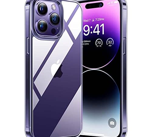 Arktis Hülle kompatibel mit iPhone 14 Pro Max Transparent [Invisible Air Case] Silikon, Handyhülle, durchsichtige Schutzhülle [Ultra Clear] - Rückschale Transparent Klar [Case Cover] Durchsichtig