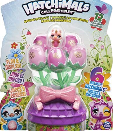 Hatchimals CollEGGtibles Frühlingsstrauß mit 6 exklusiven CollEGGtibles (Stil kann variieren), für Kinder ab 5 Jahren