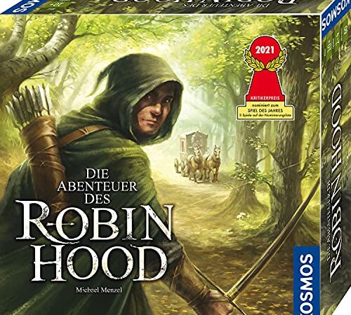 Kosmos 680565 Die Abenteuer des Robin Hood, Nominiert zum Spiel des Jahres 2021, Kooperatives Abenteuer-Spiel für die ganze Familie, spannend mit offener Spielwelt und Sich veränderndem Spielplan