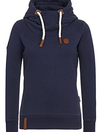 Naketano Damen Kapuzenpullover Schmierlappen Hoodie L dark blue