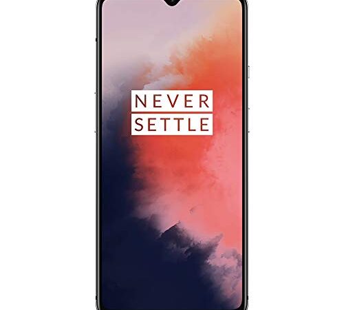 OnePlus 7T Smartphone Frosted Silver | 8 GB RAM + 128 GB Speicher | 16,6 cm AMOLED Display 90Hz Screen | Triple Kamera + Front-Kamera | Warp Charge 30