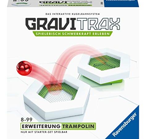 Ravensburger GraviTrax 27613 - GraviTrax Erweiterung Trampolin - Ideales Zubehör für spektakuläre Kugelbahnen, Konstruktionsspielzeug für Kinder ab 8 Jahren