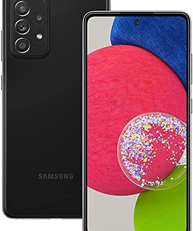 Samsung Galaxy A52s 5G Smartphone 6.5 Zoll Infinity-O FHD+ Display 128 GB Speicher 4.500 mAh Akku und Super-Schnellladefunktion schwarz 30 Monate Herstellergarantie [Exklusiv bei Amazon]