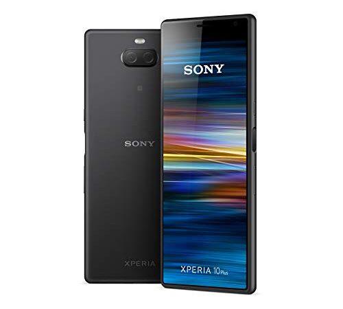 Sony Xperia 10 Plus Smartphone (16, 5 cm (6, 5 Zoll) 21: 9 Full HD+ Display, 64 GB Speicher, Dual-SIM, Split-Screen, Android 9) Schwarz