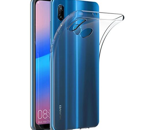 AICEK Huawei P20 Lite Hülle, Transparent Silikon Schutzhülle für Huawei P20 Lite Case Clear Durchsichtige TPU Bumper Huawei P20 Lite Handyhülle (5,84 Zoll)