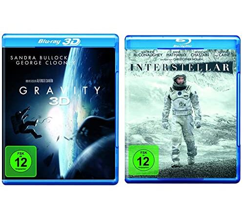 Gravity [3D Blu-ray] & Interstellar [Blu-ray]