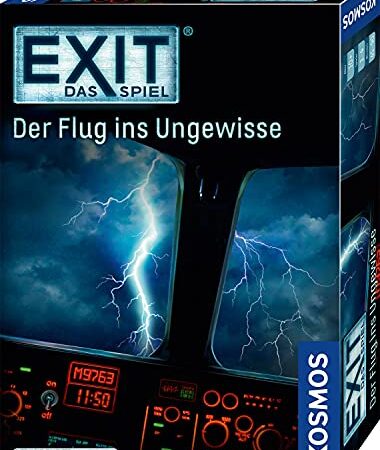 KOSMOS 691769 EXIT - Das Spiel - Der Flug ins Ungewisse, Level: Einsteiger, Escape Room-Spiel, für 1 bis 4 Personen ab 10 Jahre, einmaliges Event-Spiel, spannendes Gesellschaftsspiel