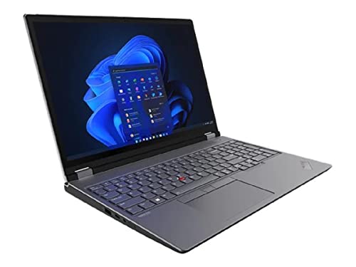 Lenovo ThinkPad P16 i9-12950HX Mobiler Arbeitsplatz 40, 6 cm (16 Zoll) WQXGA Intel Core i9 32 GB DDR5-SDRAM 1000 SSD NVIDIA RTX A2000 Wi-Fi 6E (802.11ax) Windows 11 Pro Schwarz, Grau, 21D6003PGE