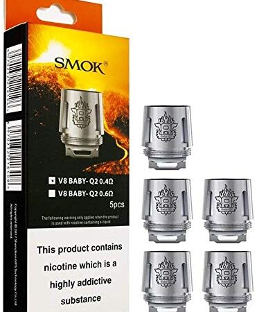 Original SMOK Baby TFV8 (V8 - Baby Q2) Verdampfer 0.4 OHM PACK of 5