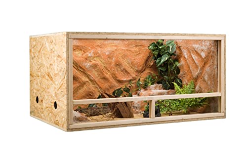 OSB Terrarium, Holzterrarium 120 x 60 x 60 cm mit Seitenbelüftung