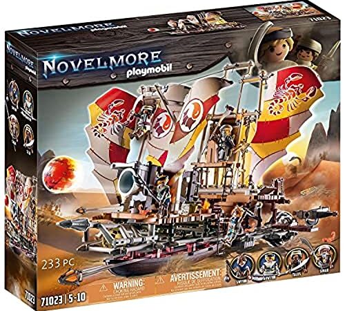 PLAYMOBIL Novelmore 71023 Sal'ahari Sands - Sandsturmbrecher, Fahrbares Schiff, Spielzeug für Kinder ab 5 Jahren