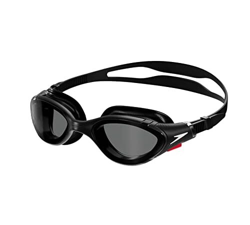 Speedo Biofuse 2.0 Unisex-Schwimmbrille für Erwachsene, Schwarz/Rauchfarben, Einheitsgröße