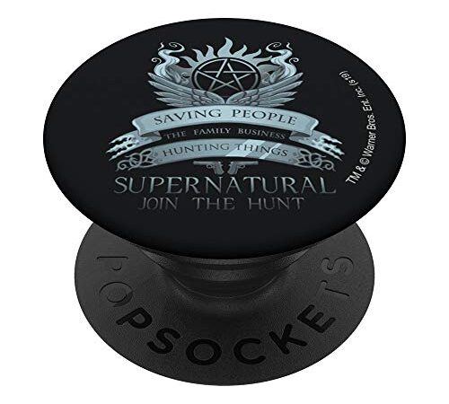 Supernatural Saving People Hunting Things PopSockets PopGrip: Ausziehbarer Sockel und Griff für Handys/Tablets mit Tauschbarem Top