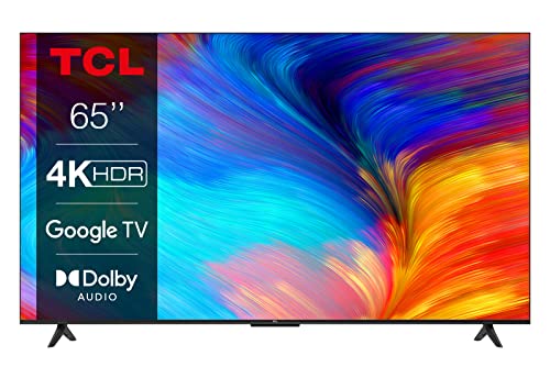 TCL 65P639 65 Zoll (164cm) LED Fernseher, 4K UHD, Smart TV, Google TV, HDR 10, Dynamic Colour Enhancement, 60Hz Motion Clarity, HDMI 2.1, Dolby Audio, Sprachsteuerung, Metallgehäuse, Alexa kompatibel