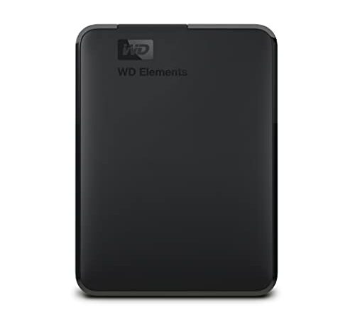 WD Elements Portable externe Festplatte 2 TB (mobiler Speicher, USB 3.0-Schnittstelle, Plug-and-Play, für Windows formatiert) schwarz